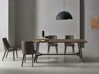 Tavolo in laminato ovale Vertigo Sangiacomo in offerta outlet