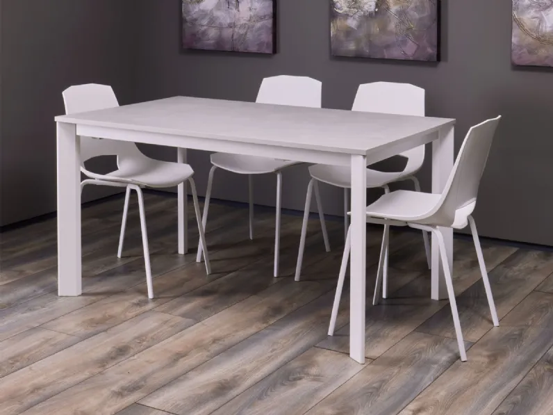 Tavolo in laminato rettangolare Albus outlet Diotti.com in offerta outlet