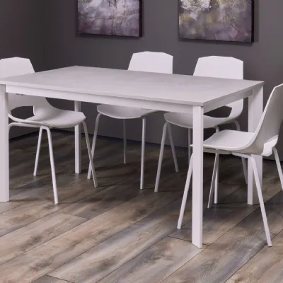 Tavolo in laminato rettangolare Albus outlet Diotti.com a prezzo ribassato