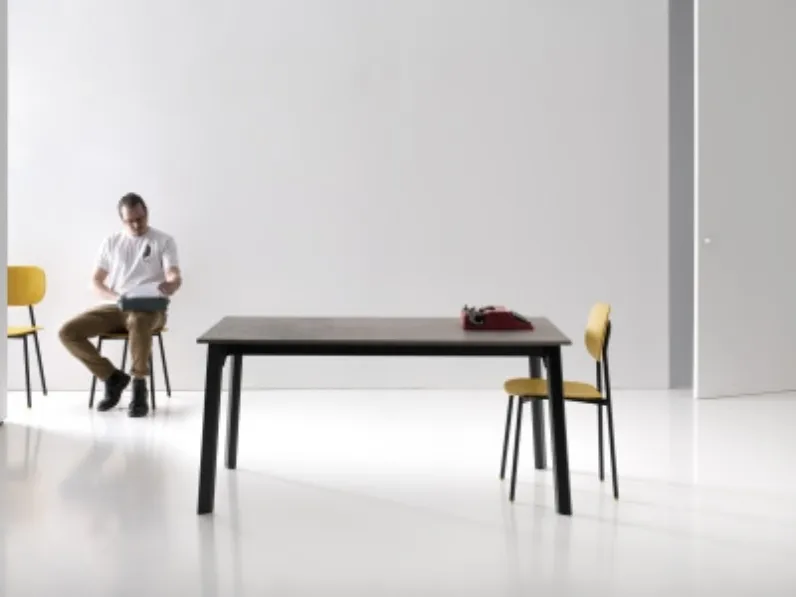 Tavolo in laminato rettangolare Drop 140 Point house a prezzo ribassato