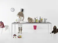 Tavolo in laminato rettangolare Fusion Point house in offerta outlet