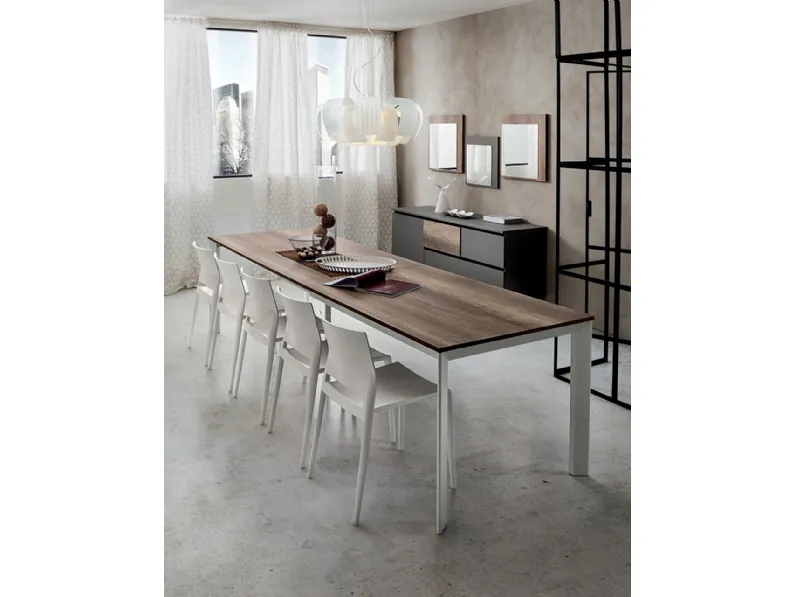 Tavolo in laminato rettangolare Mario super rettangolare La primavera in offerta outlet