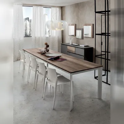 Tavolo in laminato rettangolare Mario super rettangolare La primavera in offerta outlet