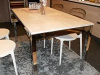 Tavolo in laminato rettangolare Matrix Artigianale in offerta outlet