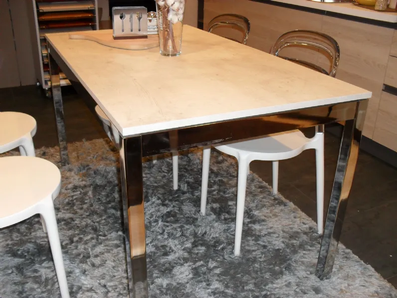 Tavolo in laminato rettangolare Matrix Artigianale in offerta outlet