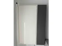 Tavolo in laminato rettangolare Wally office con libreria laterale Clei in offerta outlet