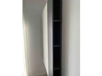 Tavolo in laminato rettangolare Wally office con libreria laterale Clei in offerta outlet
