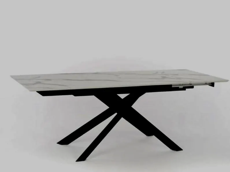 Tavolo Xavier allungabile hpl marmo Stones in laminato Allungabile scontato 46%