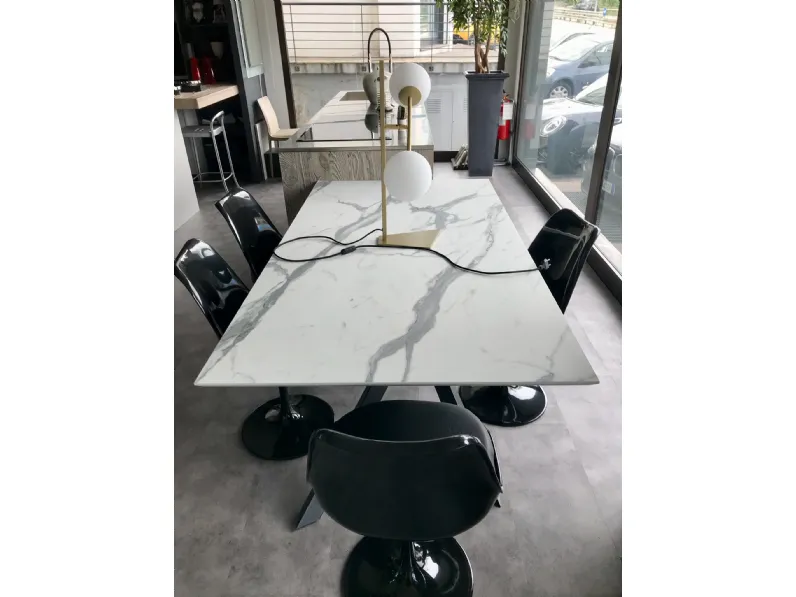 Tavolo Xavier allungabile hpl marmo Stones in laminato Allungabile scontato 46%