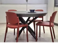 Tavolo in laminato rotondo Fahreneit Altacom in offerta outlet