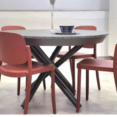 Tavolo in laminato rotondo Fahreneit Altacom in offerta outlet
