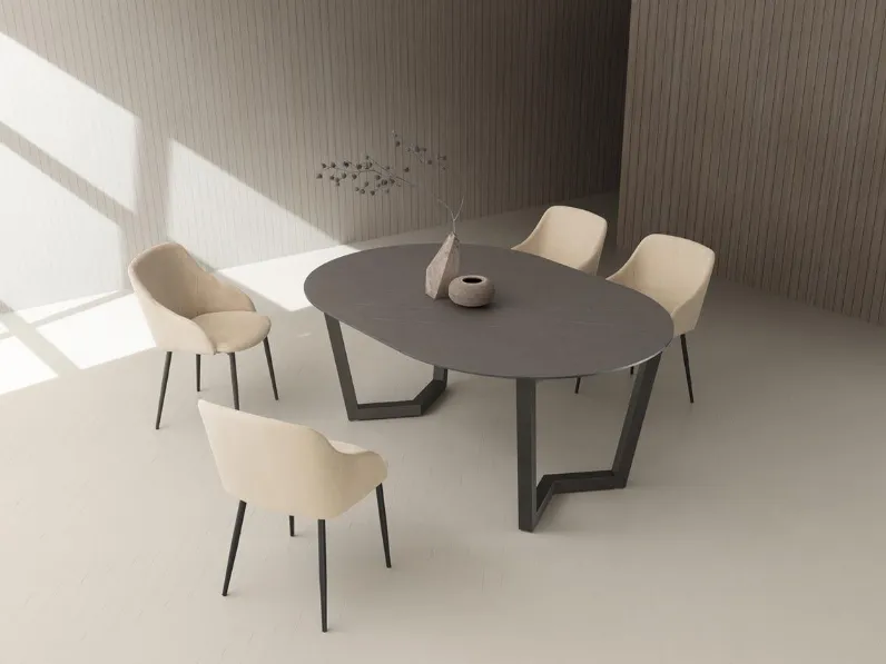 Tavolo in laminato rotondo Jacopo La primavera a prezzo scontato