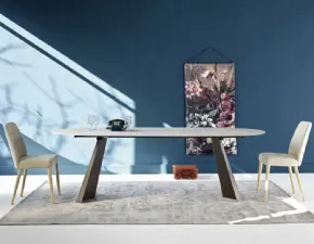 Tavolo in laminato rotondo Bluma round Sedie brianza in offerta outlet