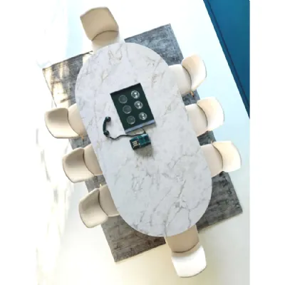 Tavolo in laminato rotondo Bluma round Sedie brianza in offerta outlet