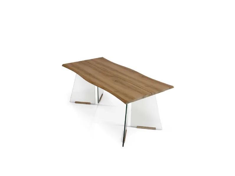 Tavolo Tavolo con base in vetro Collezione esclusiva a prezzo ribassato