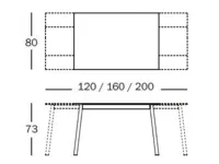 Tavolo in legno e resina rettangolare Tavolo de javu allungabile magis Magis in offerta outlet