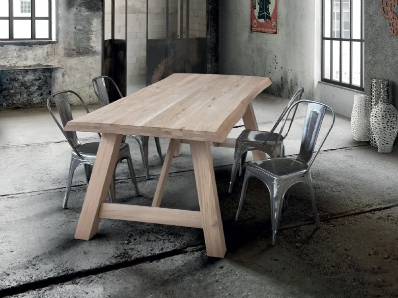 Tavolo in legno e resina rettangolare Tavolo in legno Collezione esclusiva in offerta outlet