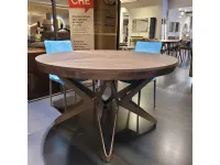 Tavolo Big round Ozzio in legno e resina Allungabile scontato 24%