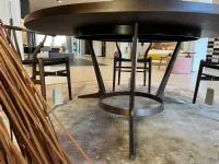 Tavolo in legno e resina rotondo Maxalto astrum B&b italia in offerta outlet