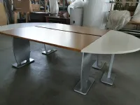 Tavolo in legno ellittico Tavolo da riunioni  Mirandola in offerta outlet