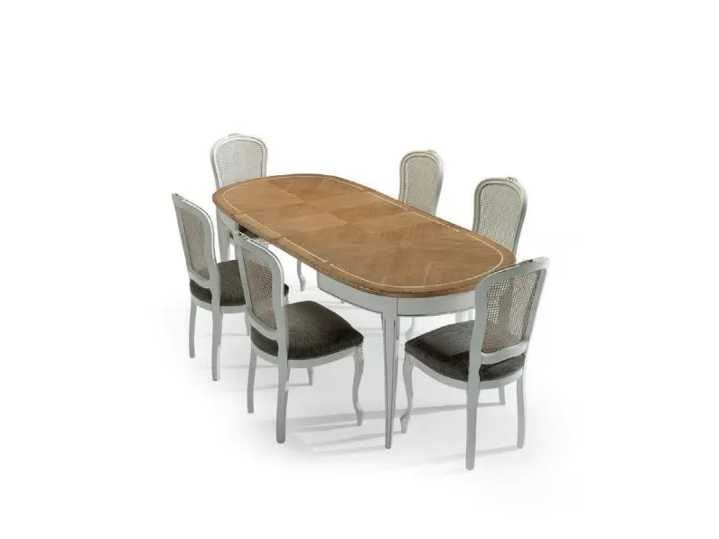Tavolo in legno ovale 8160 Mobilificio bellutti a prezzo scontato