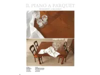 Tavolo in legno quadrato F309 piano a parquet Falegnameria italiana a prezzo scontato