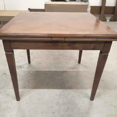 Tavolo in legno quadrato Quadrifogli  Mobilificio bellutti in offerta outlet