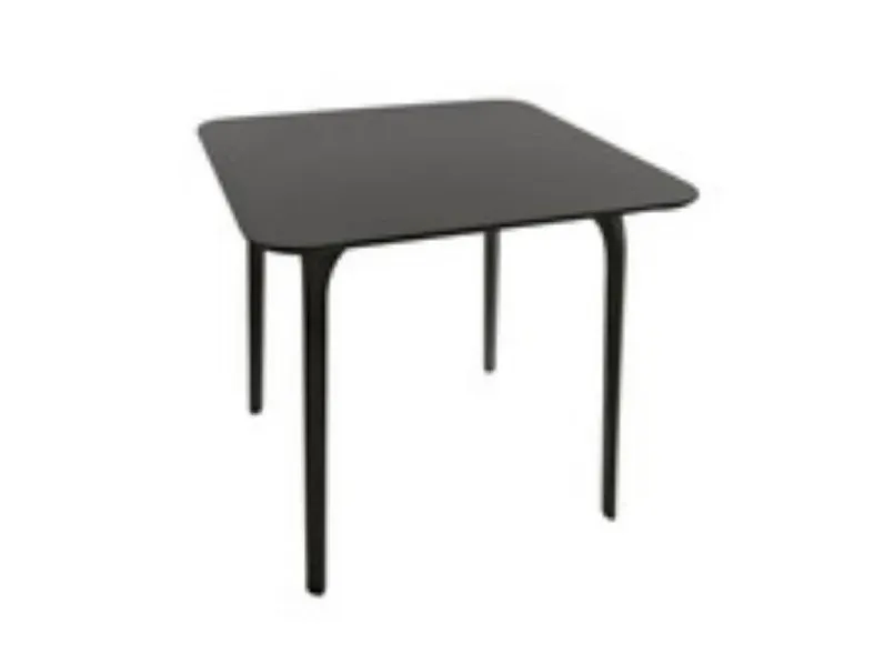 Tavolo quadrato in legno Tavolo first mdf 80x80 nero magis di Magis in Offerta Outlet