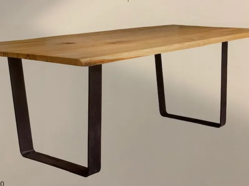Tavolo in legno rettangolare 2840 Artigianale in offerta outlet