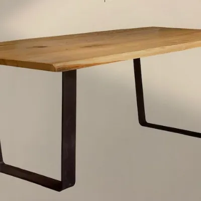 Tavolo in legno rettangolare 2840 Artigianale in offerta outlet