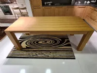Tavolo in legno rettangolare 633 Artigianale in offerta outlet