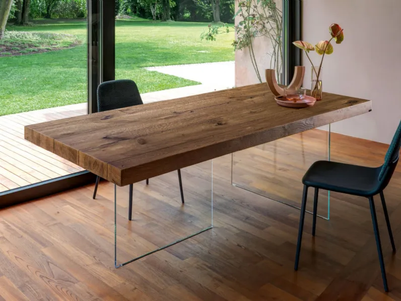 Tavolo in legno rettangolare Air 190x90 fisso Lago a prezzo ribassato