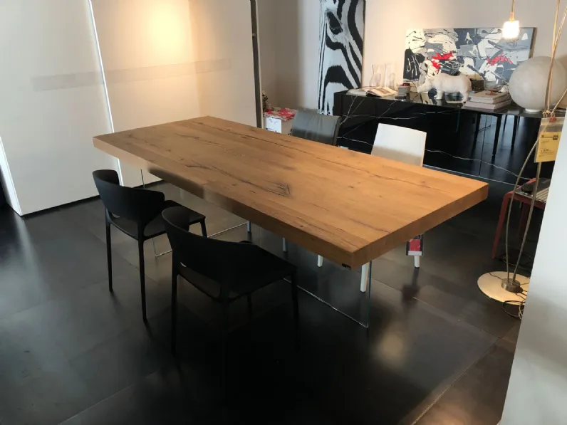 Tavolo in legno rettangolare Air 250x100 Lago a prezzo ribassato