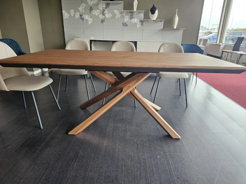 Tavolo rettangolare in legno Arizona di Easyline in Offerta Outlet