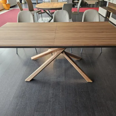 Tavolo rettangolare in legno Arizona di Easyline in Offerta Outlet