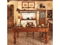 Tavolo in legno rettangolare Art.48 tavolo castagno  Artigianale in offerta outlet