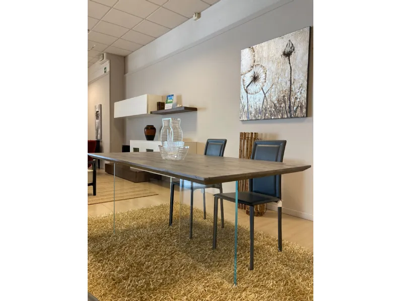 Tavolo in legno rettangolare Artiginale Artigianale in offerta outlet
