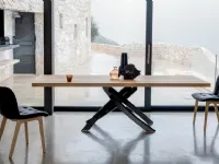 Tavolo Artistico Bontempi in legno. Sconto 39%. Per progettisti interni.