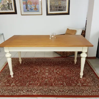 Tavolo in legno rettangolare Castagno Visentin in Offerta Outlet