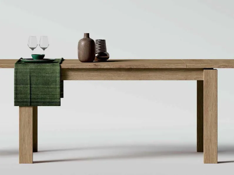 Tavolo in legno rettangolare City 130 Imab group in offerta outlet