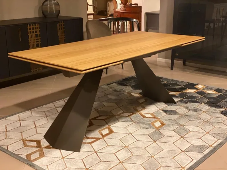 Tavolo in legno rettangolare Coast Zamagna in offerta outlet
