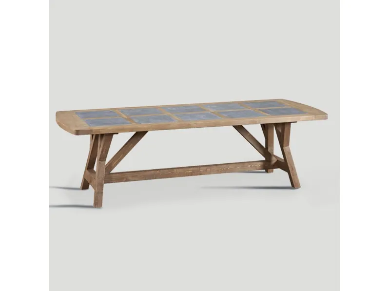 Tavolo Con inserto in lavagna  Dialma brown in legno Fisso scontato 45%