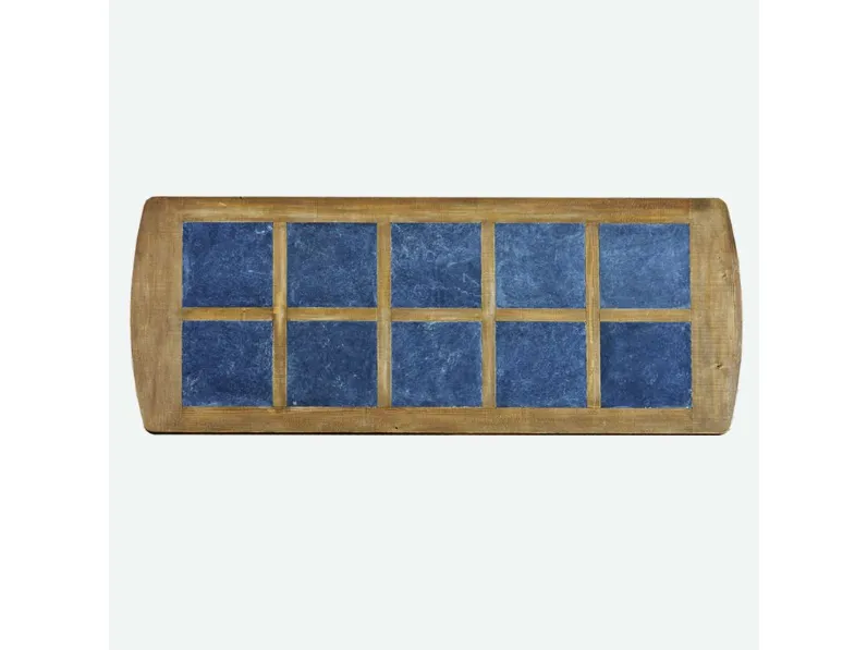 Tavolo in legno rettangolare Con inserto in lavagna  Dialma brown a prezzo ribassato