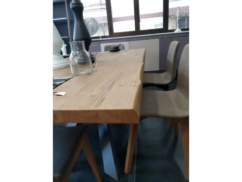 Tavolo in legno rettangolare Crossing  Fgf in offerta outlet