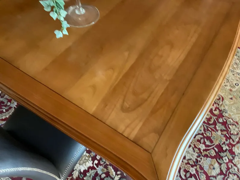 Tavolo in legno rettangolare Cv 203 intagliato Prezioso in offerta outlet