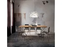 Tavolo in legno rettangolare Denis * La primavera in offerta outlet