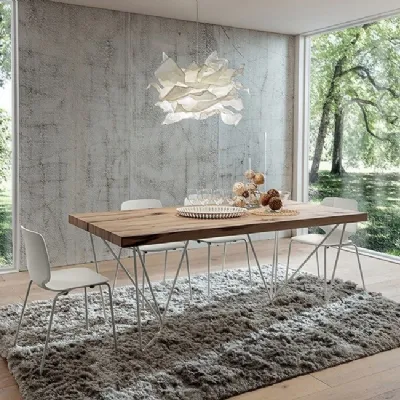 Tavolo in legno rettangolare Denis * La primavera in offerta outlet