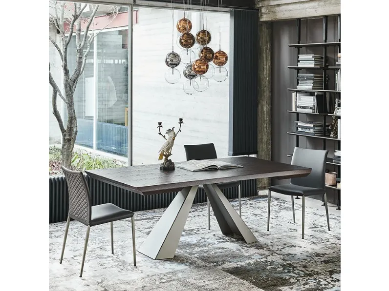Tavolo rettangolare Eliot wood drive Cattelan italia scontato del 40%