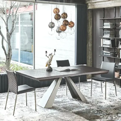 Tavolo rettangolare Eliot wood drive Cattelan italia scontato del 40%