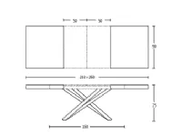 Tavolo in legno rettangolare Fahrenheit 160  Altacom a prezzo ribassato